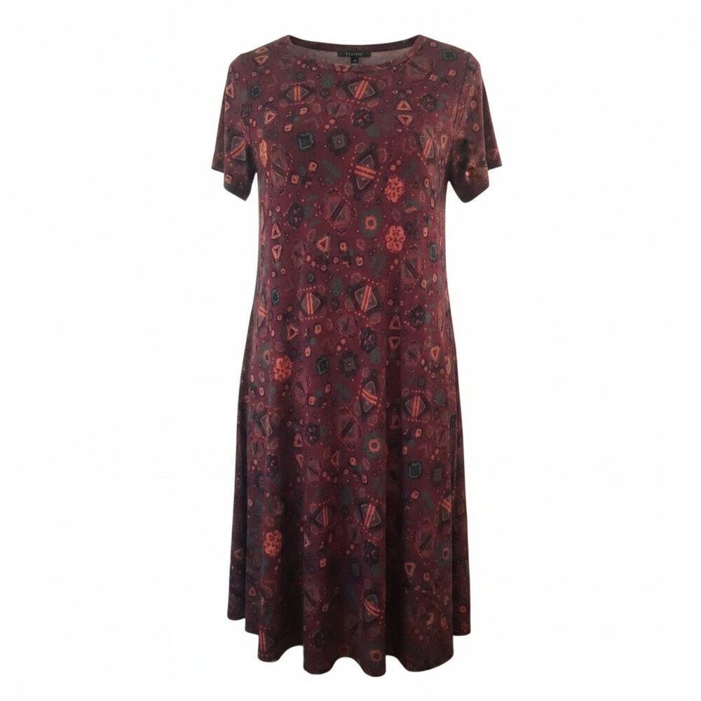 LuLaRoe CARLY High-Low Hemline Dress Patch Pocket Relaxed Fit Soft Womens Sz S